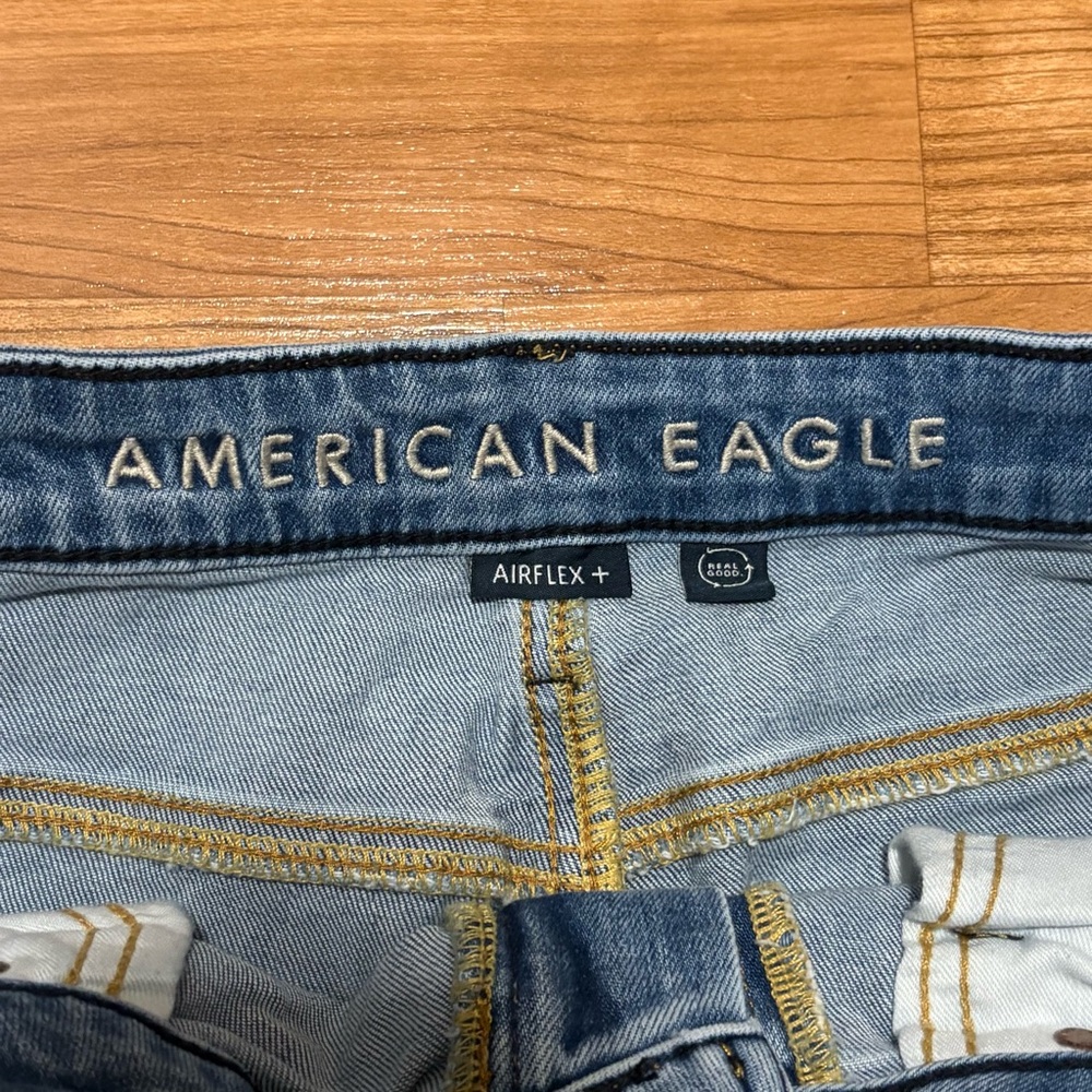 American Eagle Outfitters Men's Airflex Relaxed Straight Jeans 33x32 Flaw - Picture 5 of 12